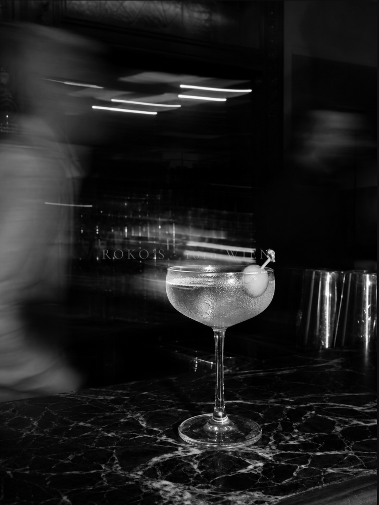 Cocktail bar at night